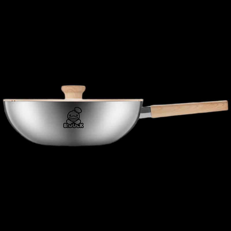 Chui Da Huang 28cm 316 Stainless Steel Non-stick Wok