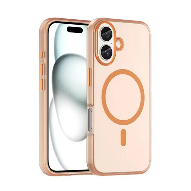 Luxury Magnetic Wireless Charge For Magsafe Case For iPhone17 Air 16E 15 14 13 12 11 Pro Max Plus Shockproof Colour Matte Bumper Cover