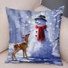 50 Style Merry Christmas Cushion Cover Decor Cute Cartoon Santa Claus Snowman Pillow Case Soft Plush Pillowcase for Sofa Home