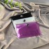 Japanese & Korean Style Snap Button PVC Mini Wallet: Cartoon Coin Purse, Portable Earphone & Key Case Pendant