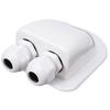 Double Wire Entry Gland Box Solar Panel Roof Wire Entry Gland Box Cable with Double Hole Suitable for Motorhome RV