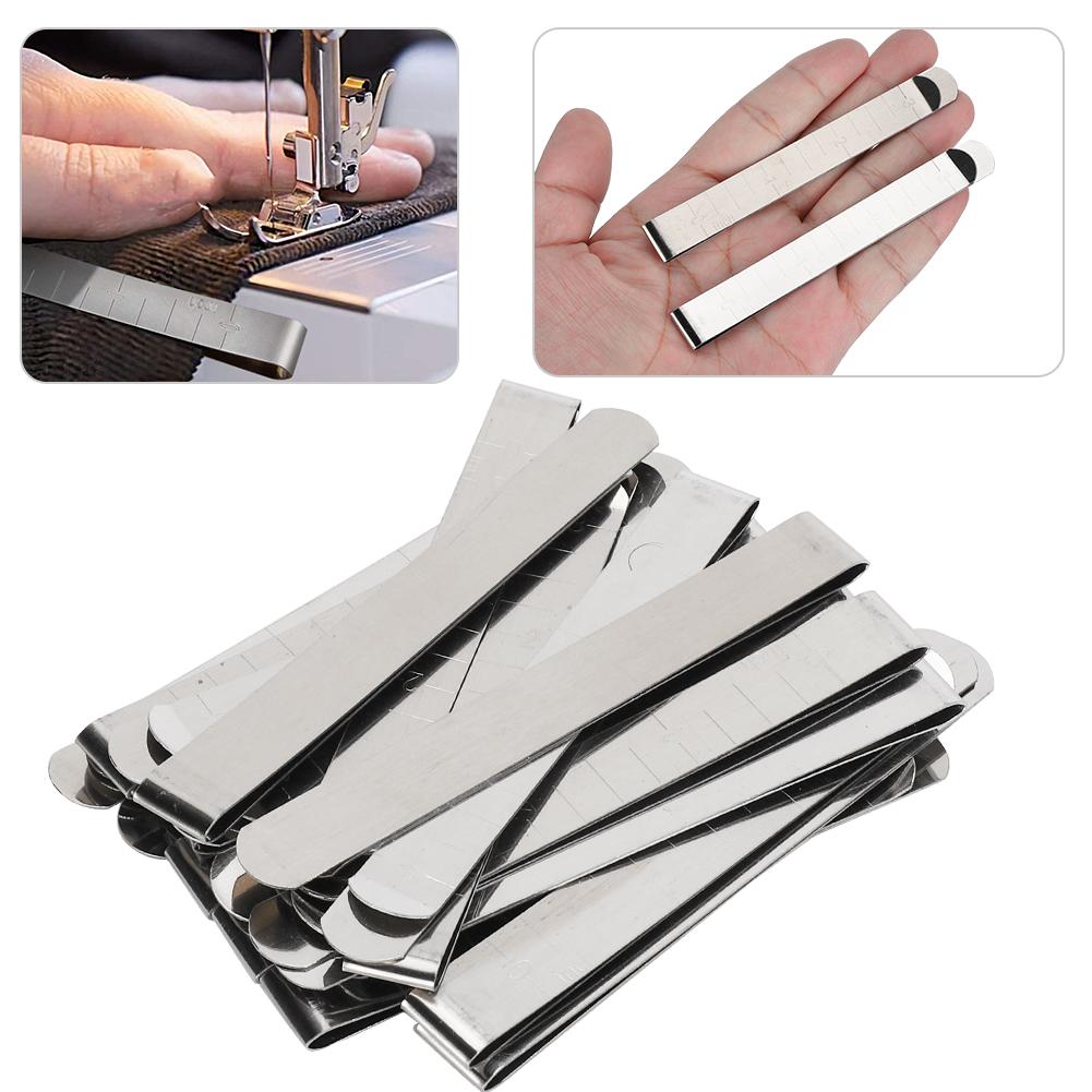 20-teiliges Saumklammer-Set, 7,6 cm, festes Metall-Messlineal, DIY-Marker, Nähzubehör