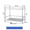 Stainless Steel Double-Layer Kitchen Storage Rack