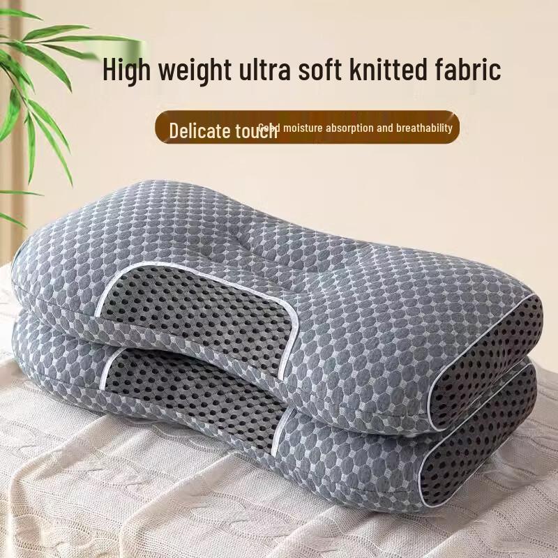 OEING Grey Cervical Support Spa Pillow Pair