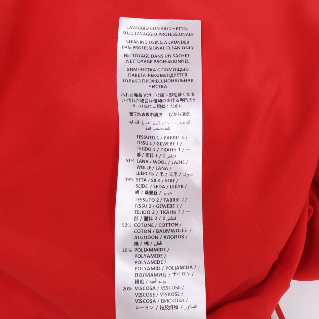 GUCCI 543335 2018 Paramount Sequin Logo Lace Bi-Color Dress dress 36 Red xIvoryUsed