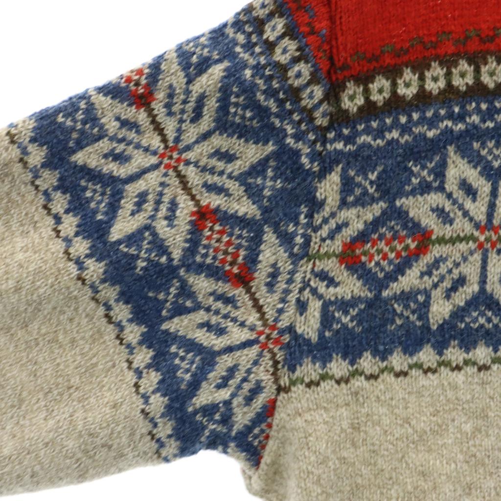 unused KAPITAL made in Japan Nordic Pattern Long sleeve 5G Cutout sweater Women Used