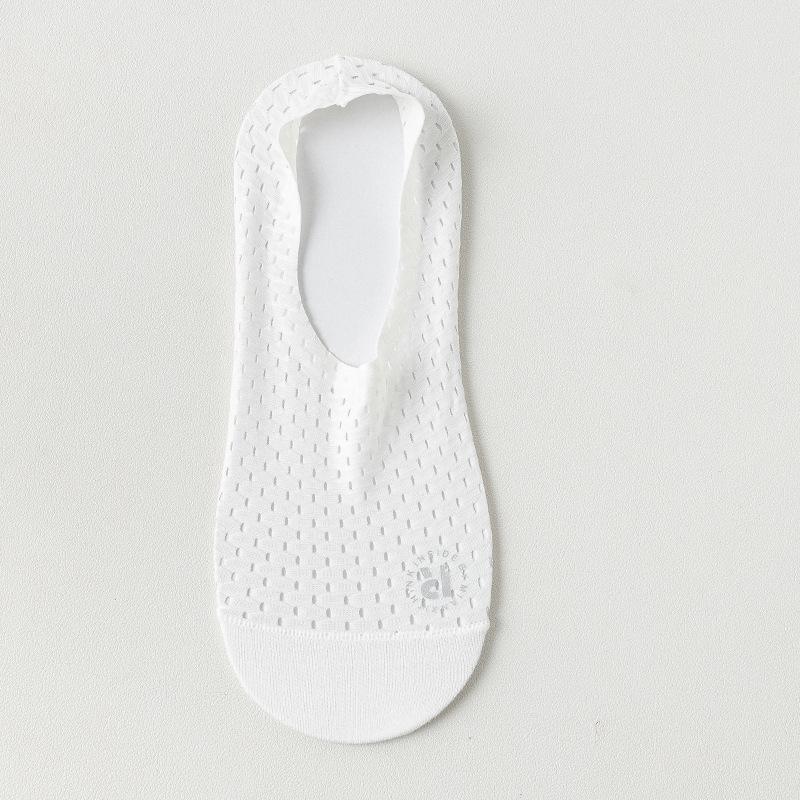 Sommer Mesh Atmungsaktive Low Cut Socken Herren Silikon Rutschfeste Unsichtbare No Show Socken Lässige Einfarbig Eis Seide Socke