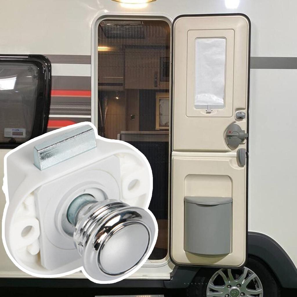 Rv Locks Zinc Alloy Keyless Rv Push Door Latch Secure Motorhome Latch Replacement For Travel Ship Yacht Caravan Van Cabinet