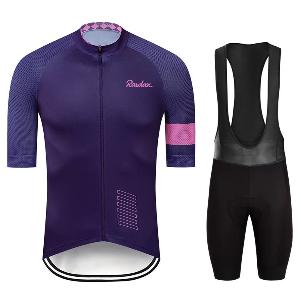 2025 Conjunto de Ciclismo Raudax Hombre Maillot de Ciclismo Manga Corta Kit de Ropa de Ciclismo para Bicicleta Ropa para Bicicleta de Montaña Mtb Maillot de Triatlón Ciclismo