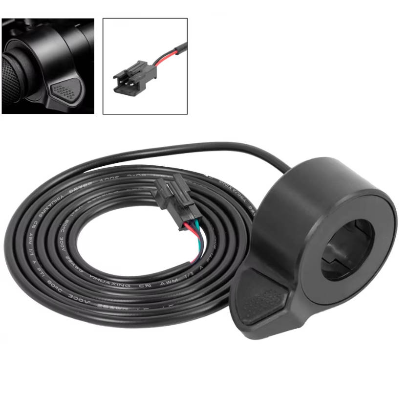 Wuxing 22mm IPX5 Waterproof DC Electric Bike Thumb Throttle Speed Control Scooter Accessories