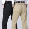 Summer Middle-aged and Elderly Men's Thin Cotton Casual Trousers Men Straight Loose Trousers High-waisted Dad Trousers Father Men's Trousers