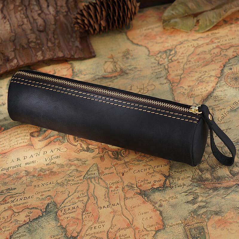 COUVEZI Retro Leather Stationery Pouch