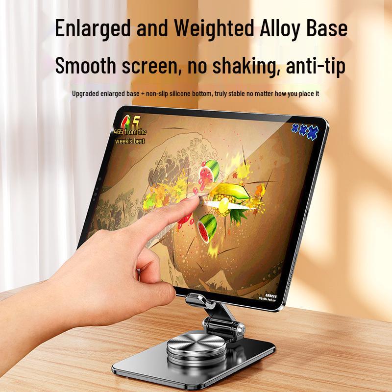 Universal Foldable & Rotatable Metal Phone Holder for iPad