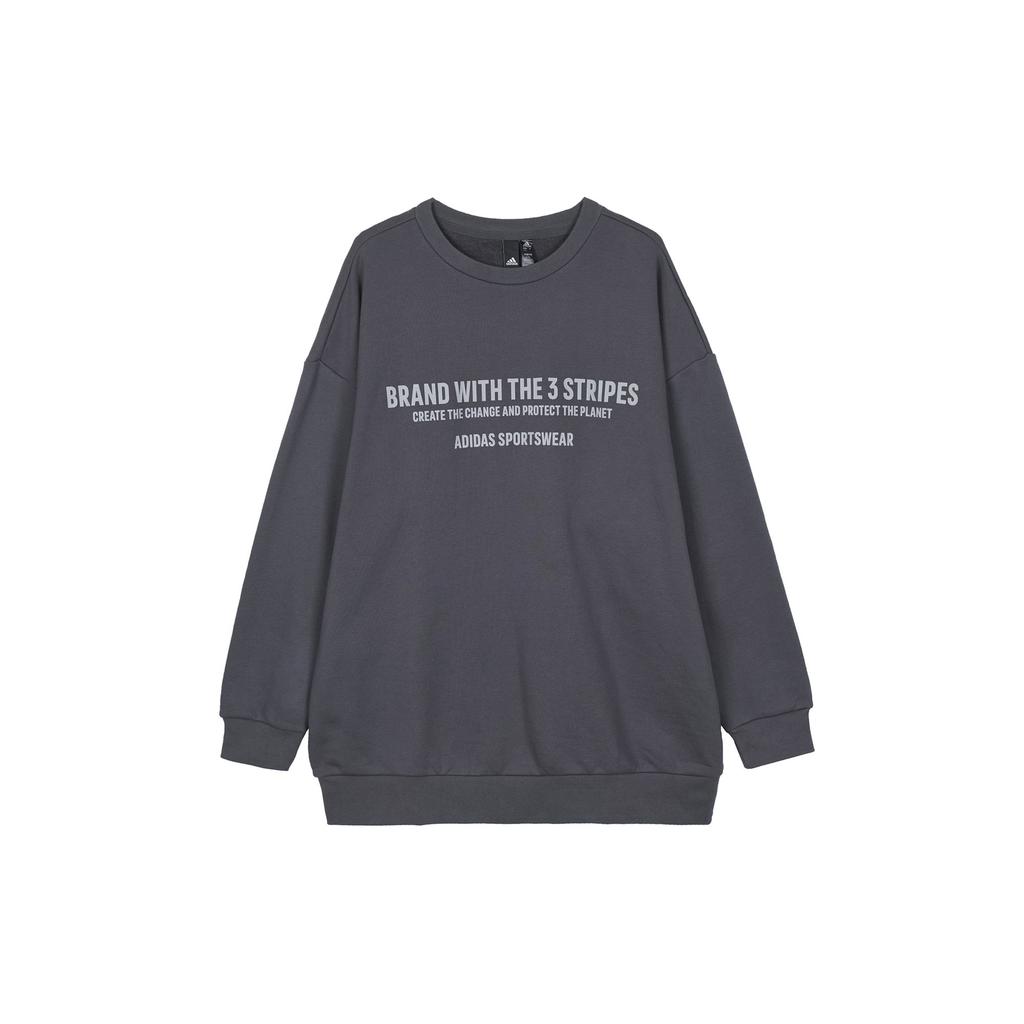 adidas Sweatshirts Men's Gray Crew Neck Moderate Regular HZ7018