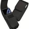 Durable Nylon Cell Phone Pouch with Adjustable Belt Loop - Lightweight Holster Case, Easy-Clean, Perfect for Daily Commute, Phone Pouch