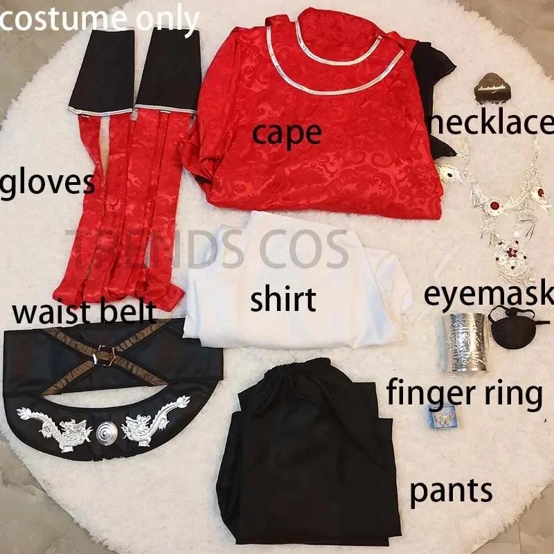 

Костюм для косплея Хуа Чэн Благословение Небесного Чиновника Тянь Гуань Ци Фу Ханьфу Сан Лан Хуачэн Наряды с маской для глаз и напульсником M