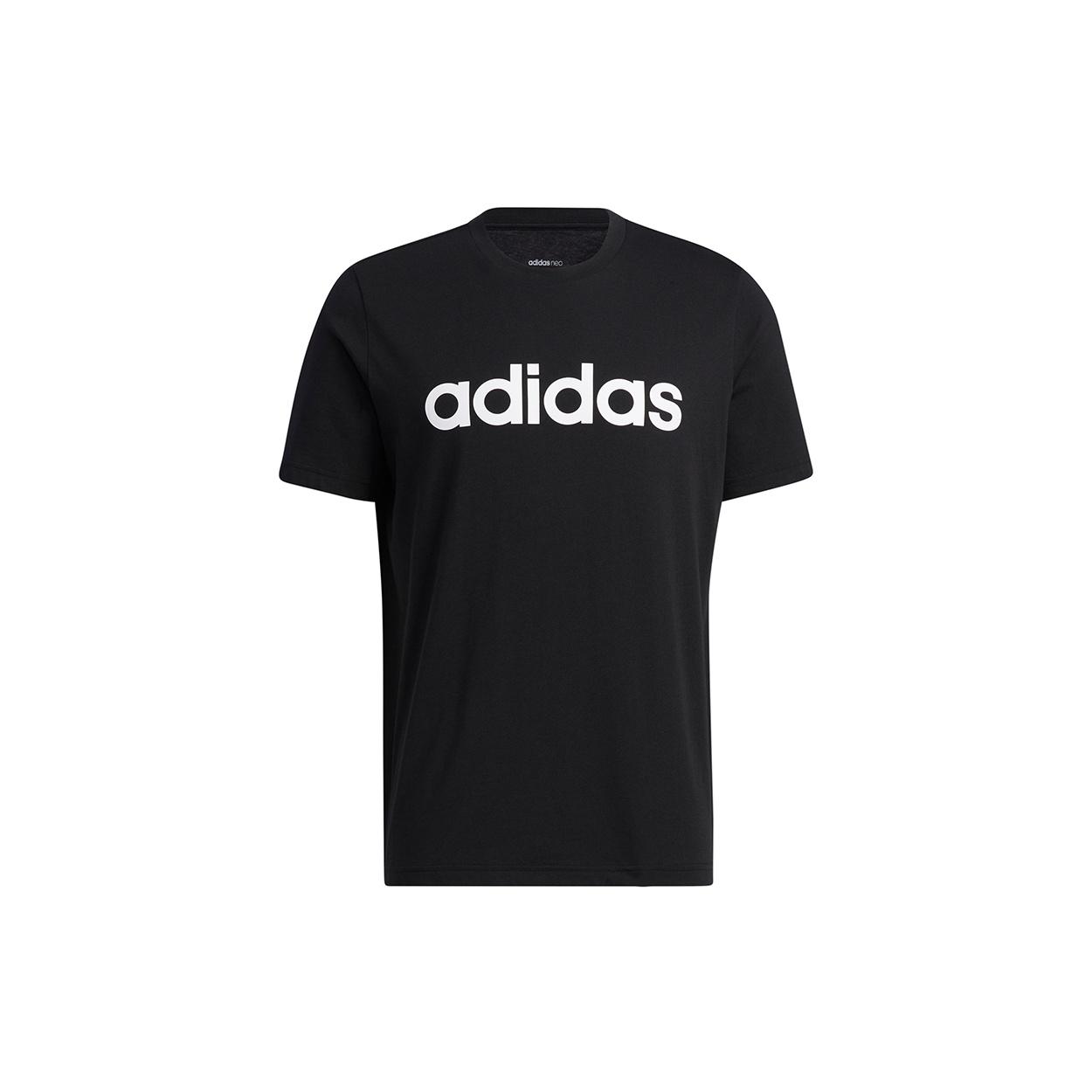 adidas neo Ce Logo Tee Logo Print Running Short Sleeves T Shirt Men s Black Men s H16311 L