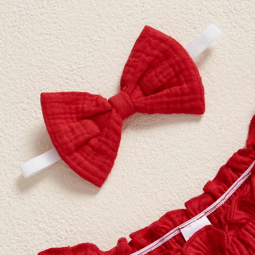 Baby Mädchen Strampler Valentinstag Kleidung Herz Buchstaben Stickerei Langarm Frühling Bodys mit Stirnband