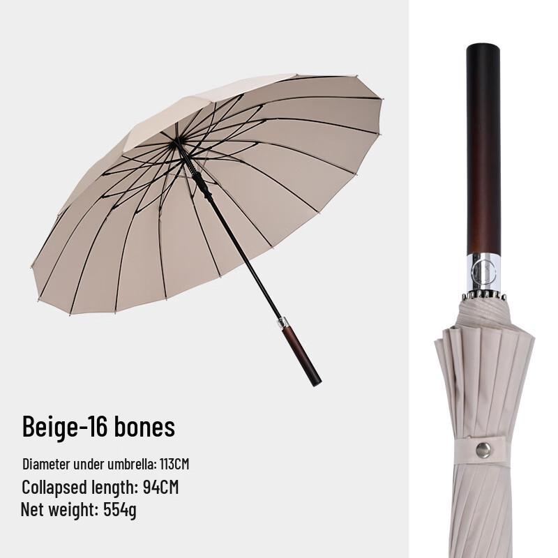 Hanyou Large Long-Handle Sun & Rain Umbrella