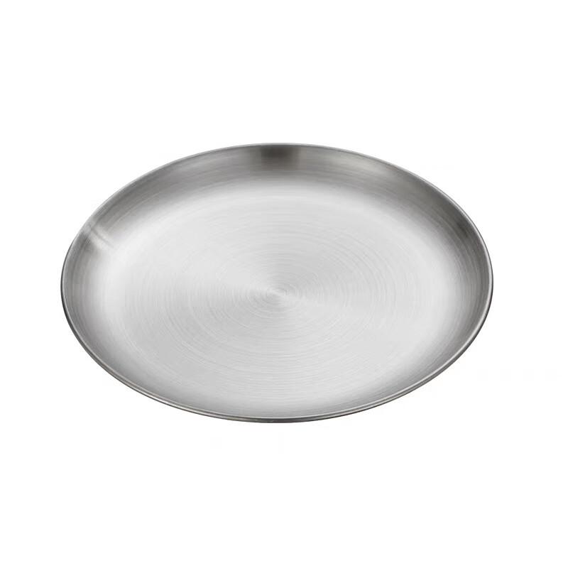 Korean Style Stainless Steel Serving Plate