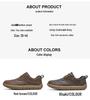 Men's Wide Head Leather Slip-on Retro Casual Shoes