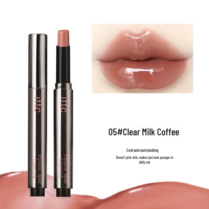ITTC Dewy Solid Lip Gloss: Moisturizing, Nourishing, Whitening, Long-lasting, Mirror-like Translucent Plump Jelly Finish.
