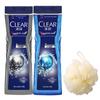 CLEAR Men Kontrola Oleju Żel do Mycia Ciała 2-pak (Chłodzenie i Głębokie Oczyszczanie) z kulą do kąpieli