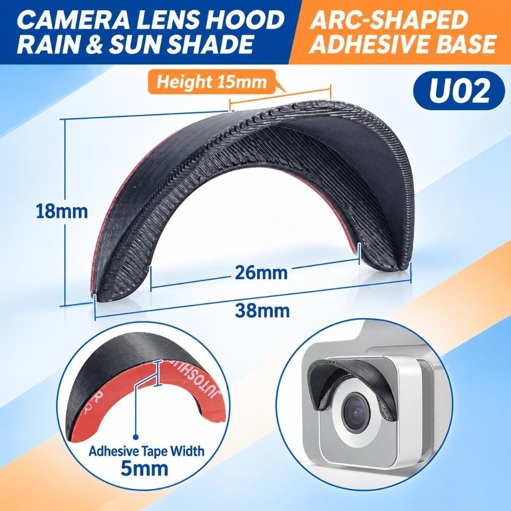 Universal Car Reversing Camera Rain Cover Waterproof Car Dashcam Rain Guard Car Exterior Camera