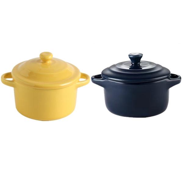 Microwave & Oven Safe Ceramic Stew Pot with Lid