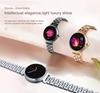 1,04-calowy ekran AMOLED Modny damski smartwatch Ekran zawsze włączony Połączenia Bluetooth Smartwatch Metalowa obudowa Zegarek z małym ekranem