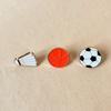 Volleyball Dripping Oil Brooch Basketball Metal Badge Cute Sports Ball Enamel Pin  Decoration