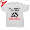 Funny Unhappy Cat Unisex Tshirt What Doesnt Kill You Disappoints Vintage Women Men Cotton Shirts Summre Regular Short Sleeve
