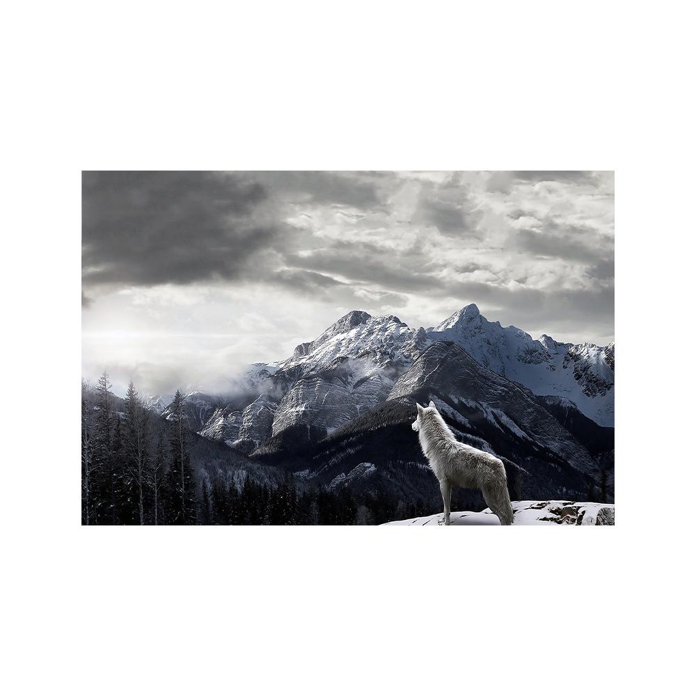Wolf Paintings on Canvas Painting Animal Print Hanging Pictures for Home Living Room Bedroom Wall Decor Poster and Print