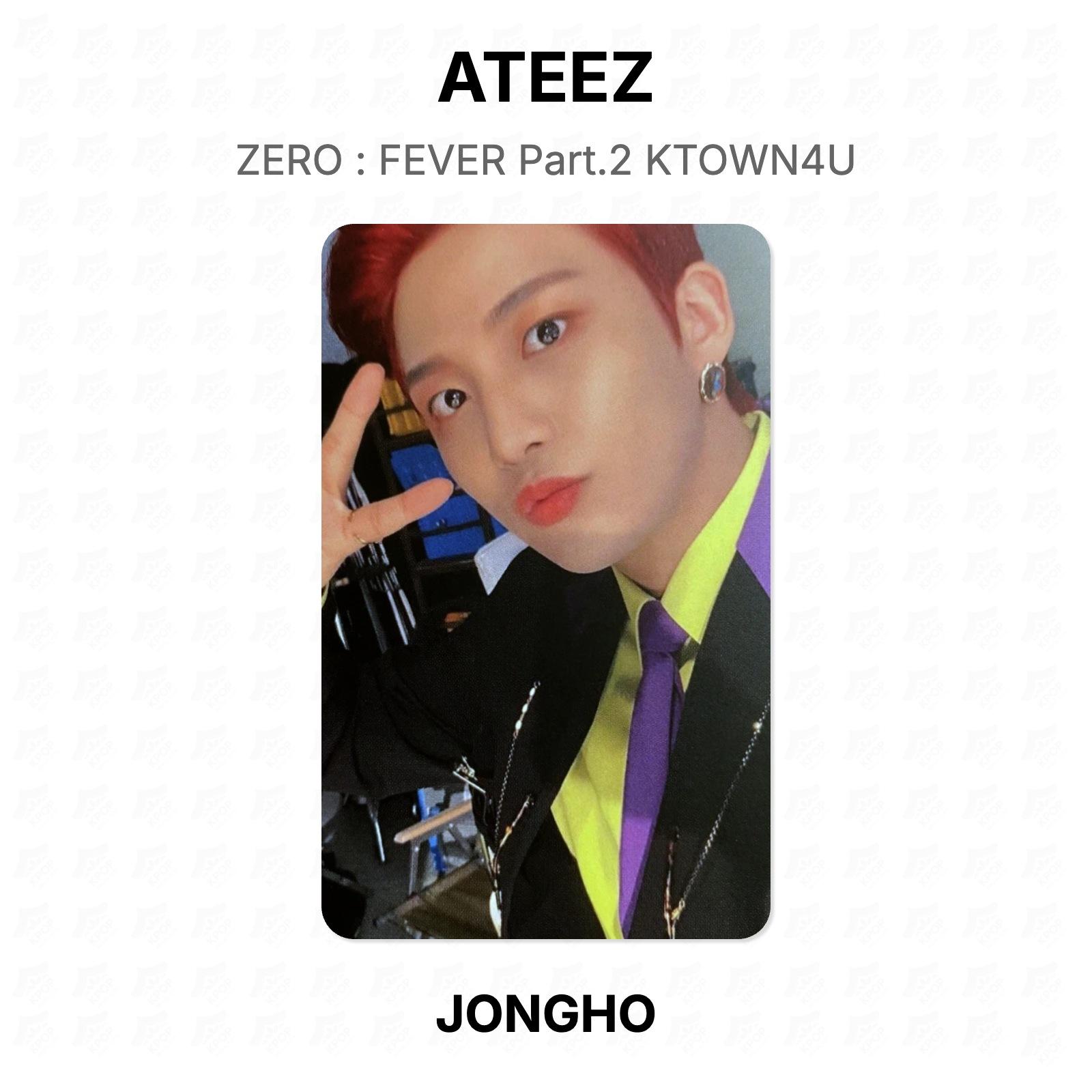 ATEEZ ZERO : FEVER Part.2 KTOWN4U Official Photocard JONGHO