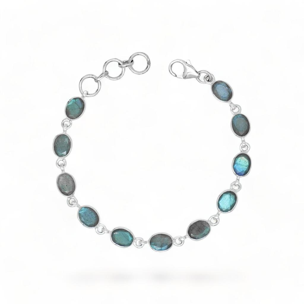 Black Spinel Bracelet: Handmade 925 Sterling Silver Gemstone Jewelry