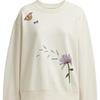 Coach Ss24 Floral Print Crewneck Long Sleeve Sweatshirt Women Sweatshirt Cream CT621-CRM