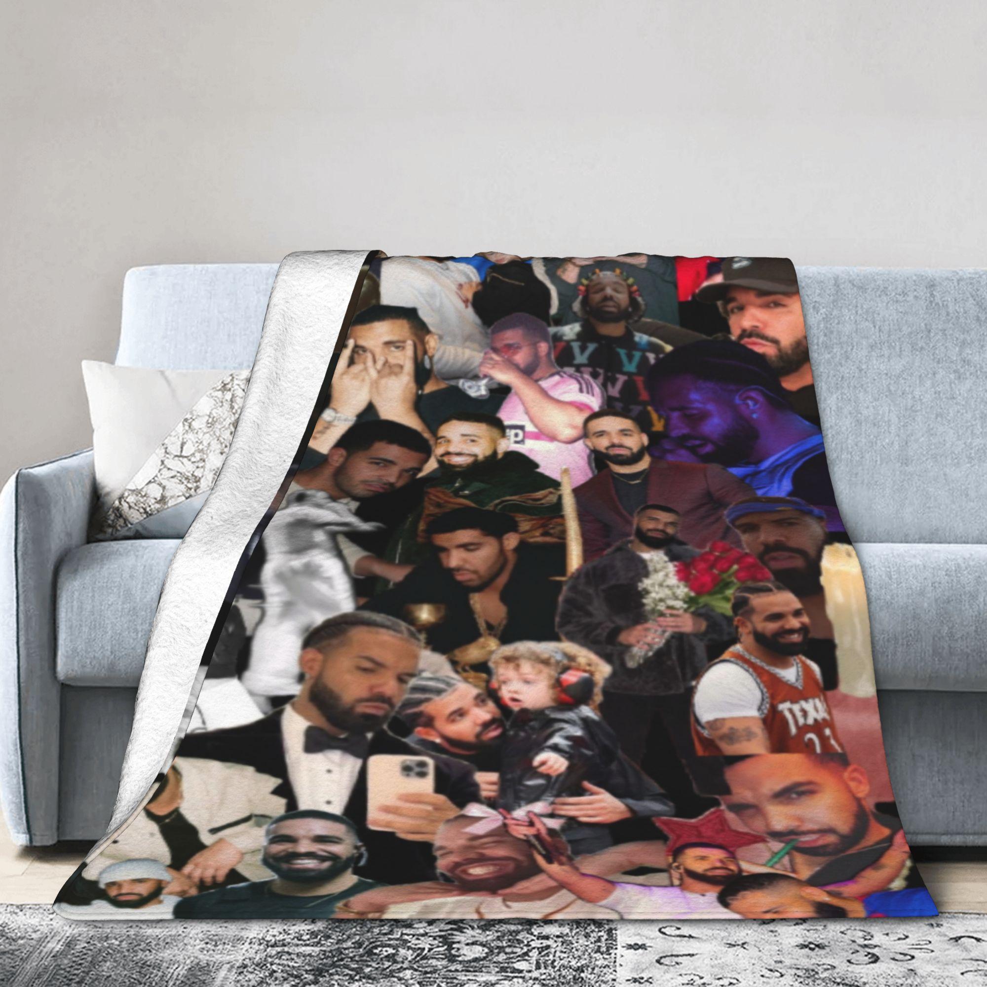 Helenal Unisex Comfort Drakes Iceman Album Blanket Accessories Bed Decorative Blanket Throw Ultra-Soft Fleece For Bedroom