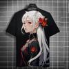 Summer Fashion Anime Girl 3D Print T-Shirts Streetwear Men Casual Oversized O-Neck Short Sleeved Tees Tops Clothing