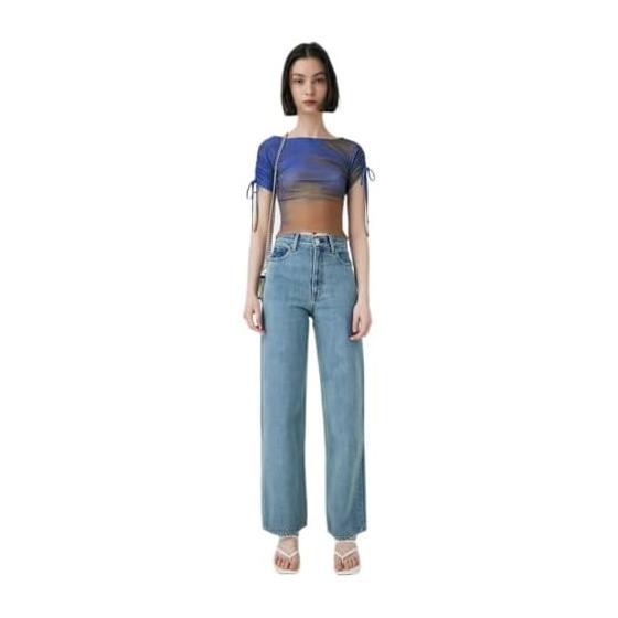 [Mousy] HIGH WAIST STRAIGHT 010IAA11-6741 Women s