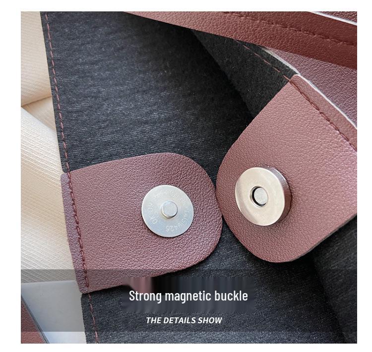 2023 Women's Retro Large Capacity Tote – High-End Solid Color Shoulder Bag