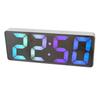 Modern Mirrored Design Electronic Alarm Clock USB Battery Operated LED Display Temperature Sensors Snoozes Function