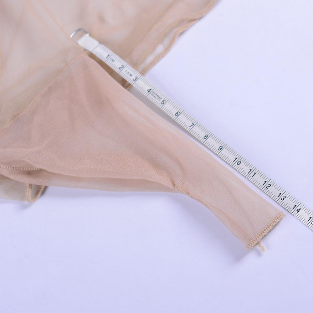 Qinghe Pánské sexy spodní prádlo Letní punčochy Slipy Pánský ultratenký chladivý sexy Jj set S nízkým pasem Průhledné šortky