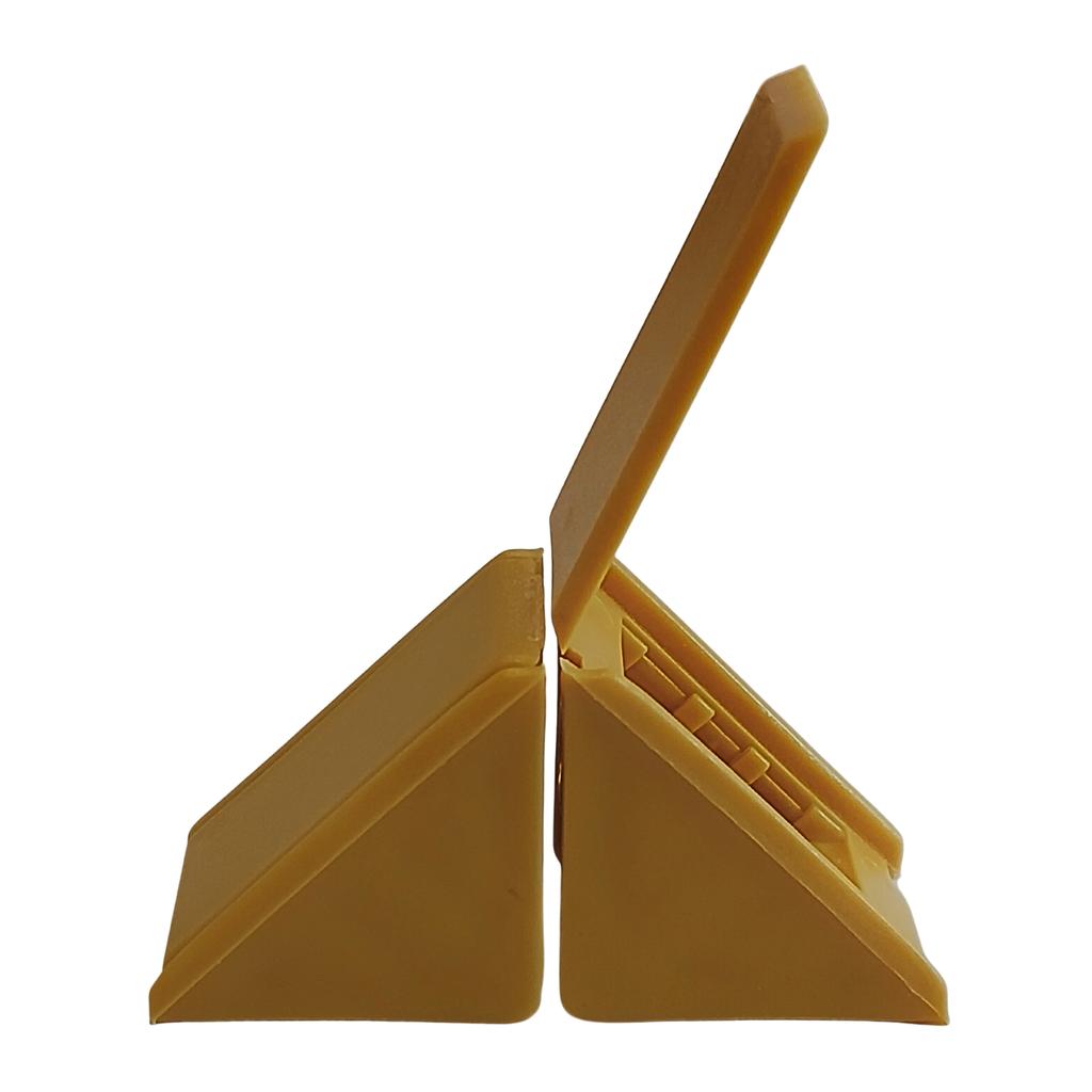 Furniture Angle Bracket 27x27x20 Komandorek Bracket with Flap BROWN BEECH (09) 100 PCS