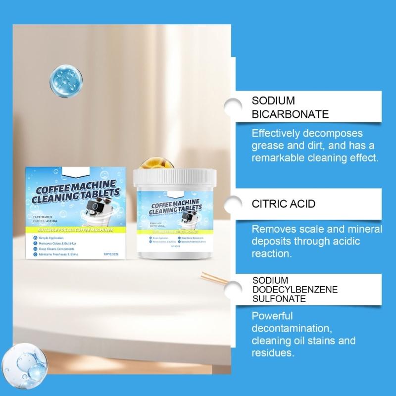 Safe Coffee Maker Cleaner Tablets Remove Limescale Stain Without Damaging Metal Fronts Coffee Machine Descaler