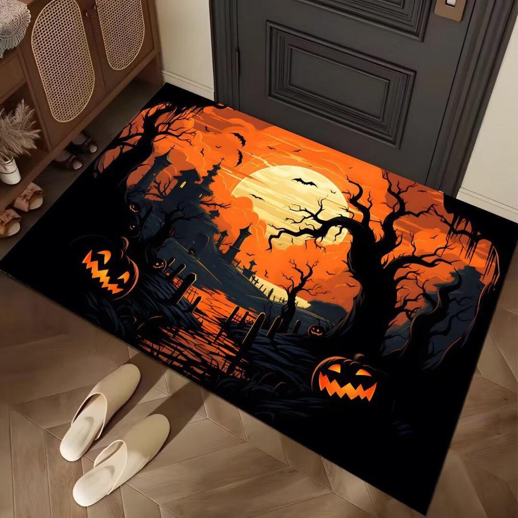 Halloween Themed Water-Absorbent & Dirt-Resistant Diatom Mud Doormat