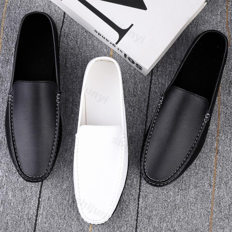 Fashion Mens Shoes High Quality 2025 Fashion New Loafers Comfort Leather Shoes White Men Autumn Casual Shoes Mocassin Plus Size 47
