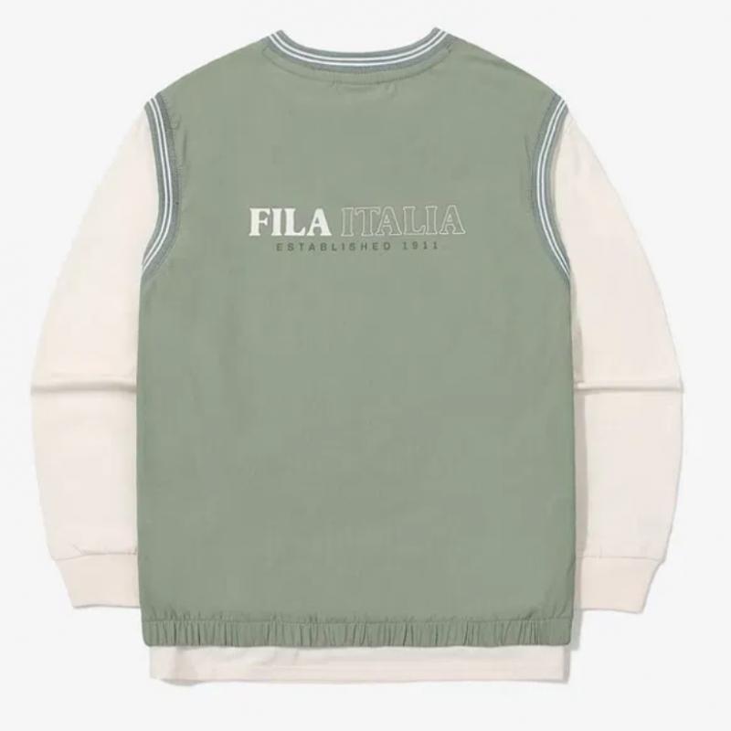 [fila Kids] 3pcs Woven Vest Top And Bottom Set  Fk2fsg3101x Gov  q0zFk2fsg3101xGov