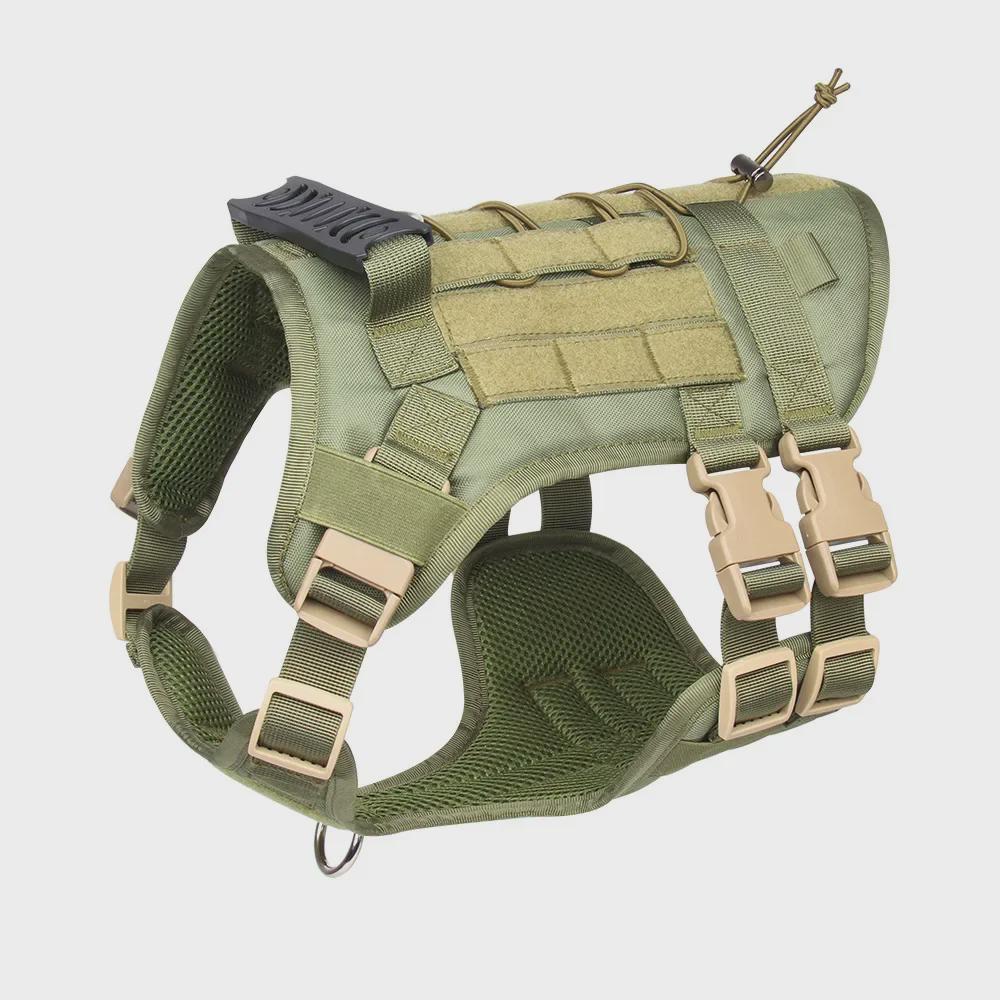 Waterproof Tactical Dog Harness & Leash for Large Dogs
