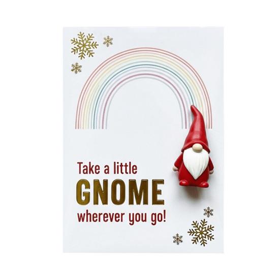 Yousheng Little Gnome Pocket Hug Cards Cute Mini Dwarf Figurines with Encouragement Blessing Cards Positive Gifts for Friends And Family