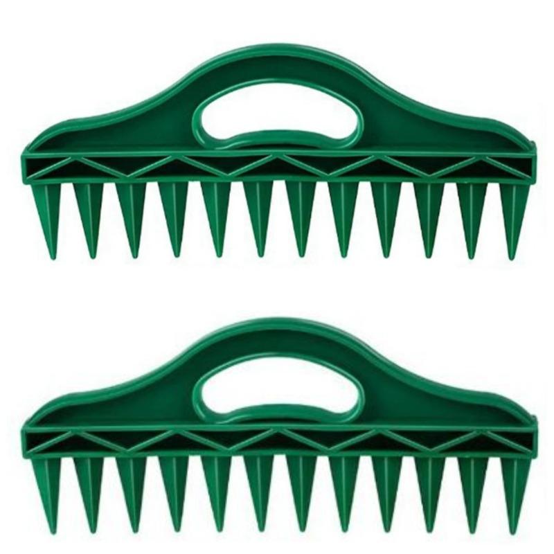 Hand Dibbler 12-Hole Fast Seeding Garden Seeder Tool Seed-in Soil Digger and Soil Spacer Planting Aids for Efficient Gardening